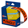 Avery Fragile Dispenser Labels DMR1964FR, Box of 125